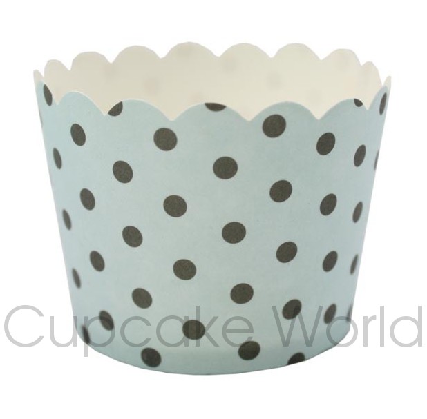 ROBERT GORDON BLUE SPOTS CUPCAKE BAKING CUPS PETIT x25 ROBERT GORDON BLUE SPOTS CUPCAKE BAKING CUPS PETIT x25